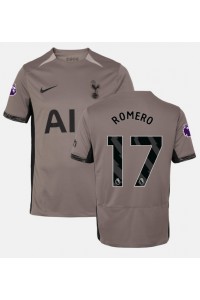 Tottenham Hotspur Cristian Romero #17 Jalkapallovaatteet Kolmaspaita 2023-24 Lyhythihainen